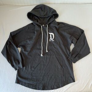 Disney Charcoal Hoodie with White Logo